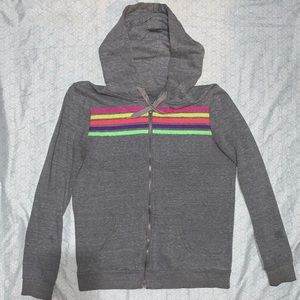 Forever 21 Jacket with striped rainbow
